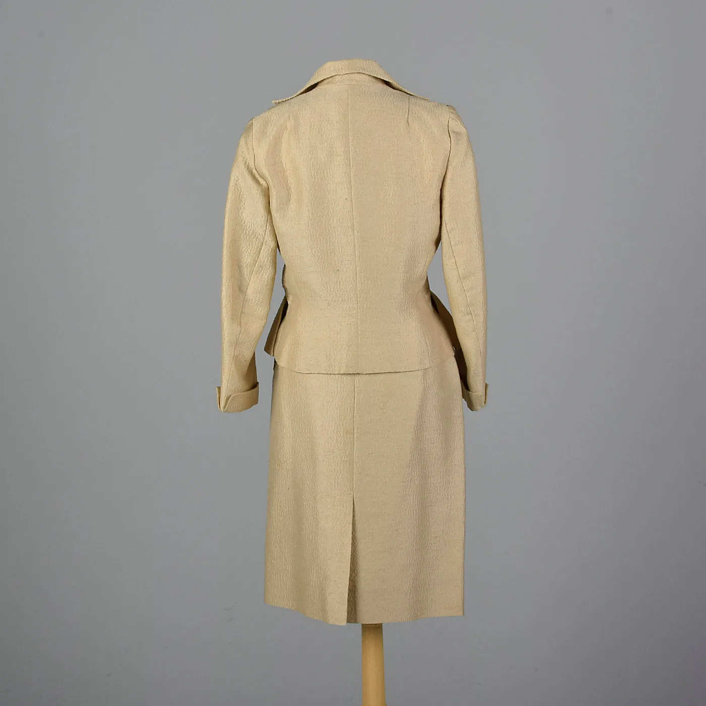 1950s Lilli Ann Silk and Mohair Skirt Suit