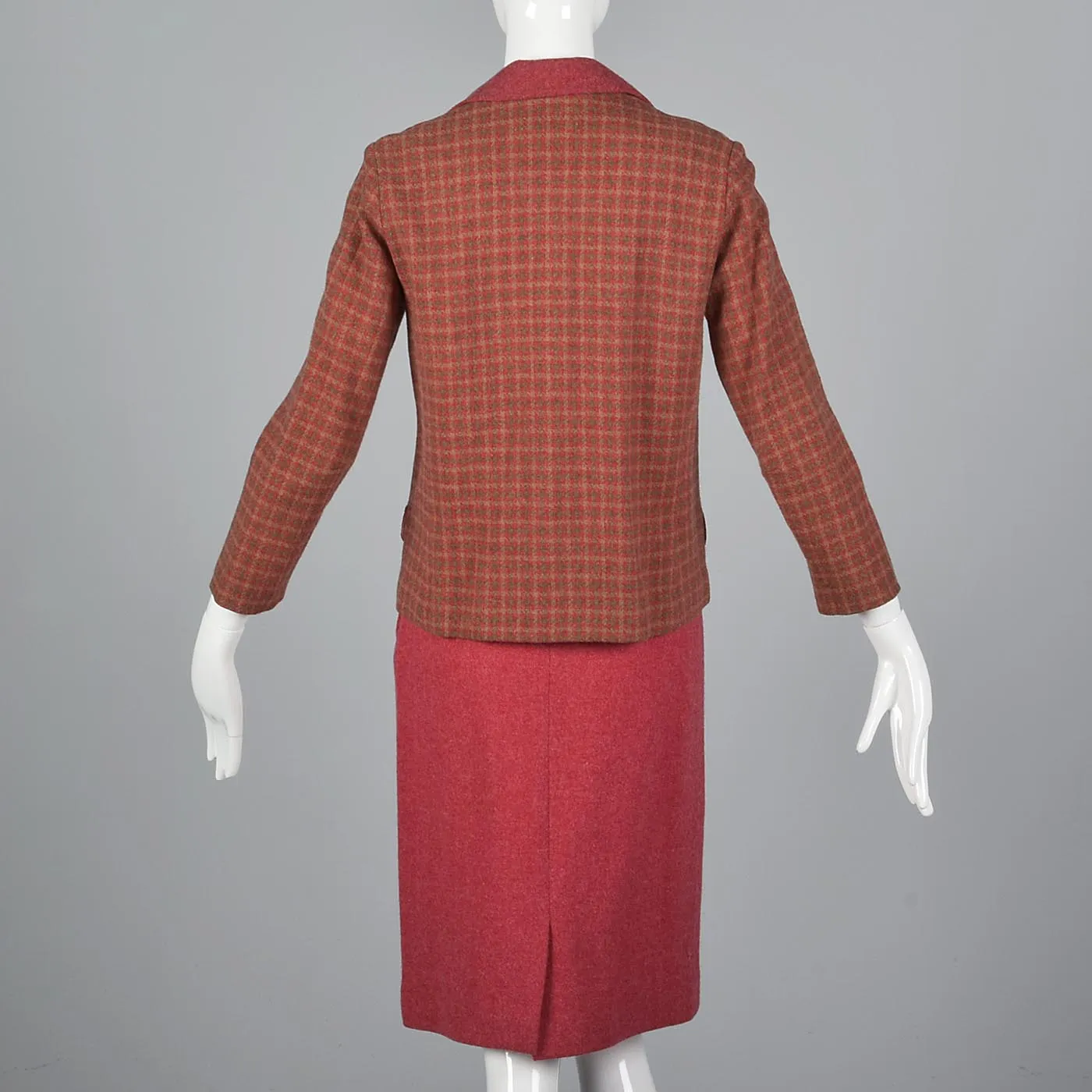 1960s Two Piece Pink Skirt Suit