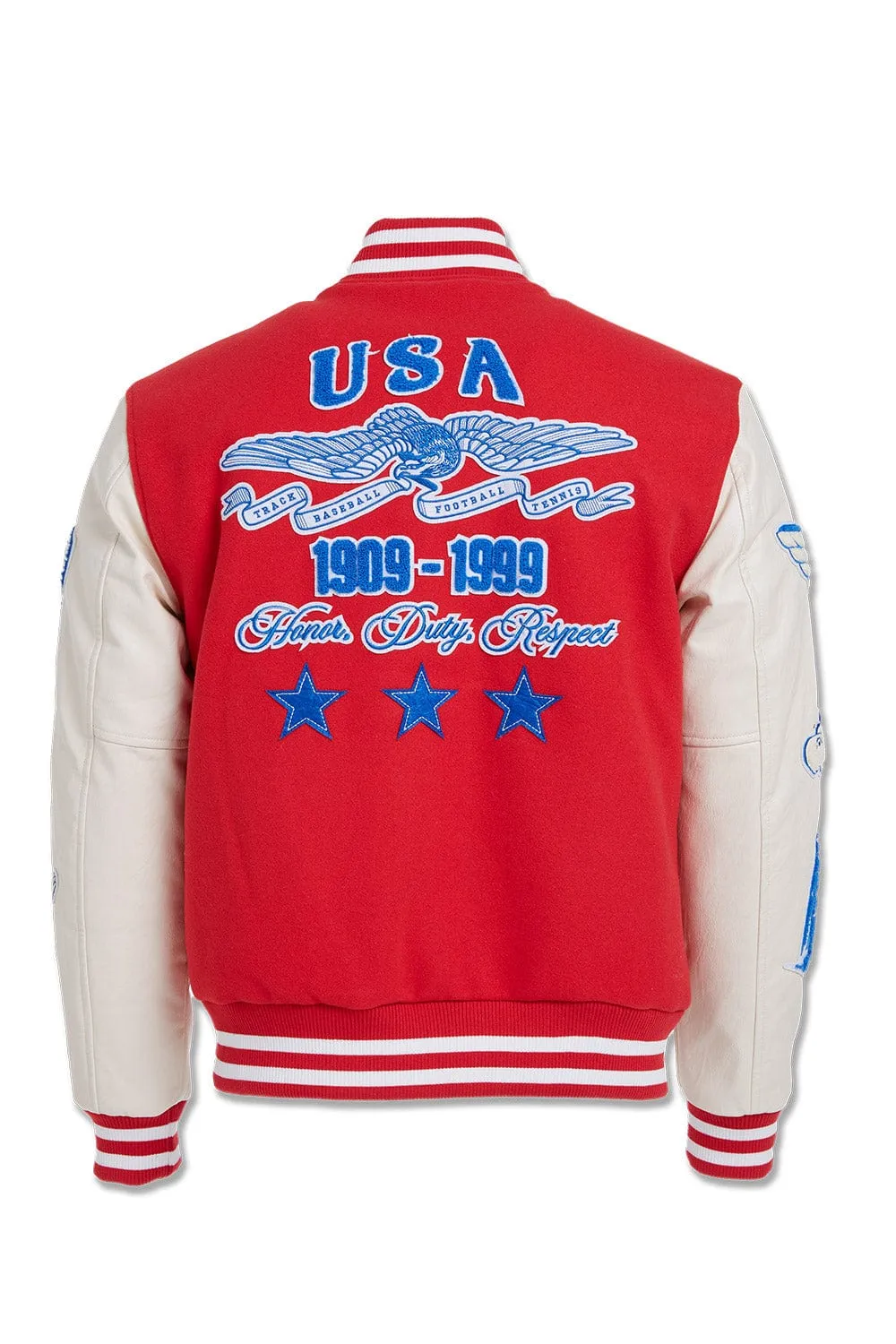 Big Men's All American Varsity Jacket (Red)