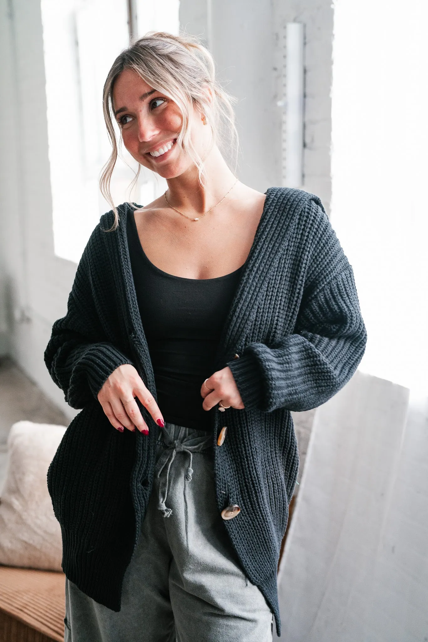 Bundled In Cozy Cardigan