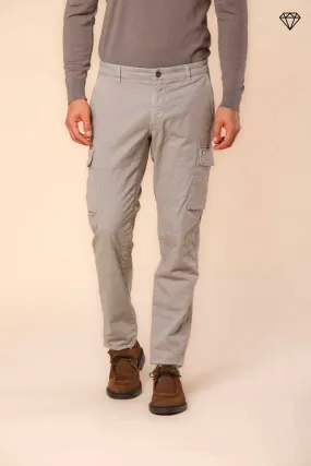 Chile men's cargo pants in gabardine extra slim fit  ①