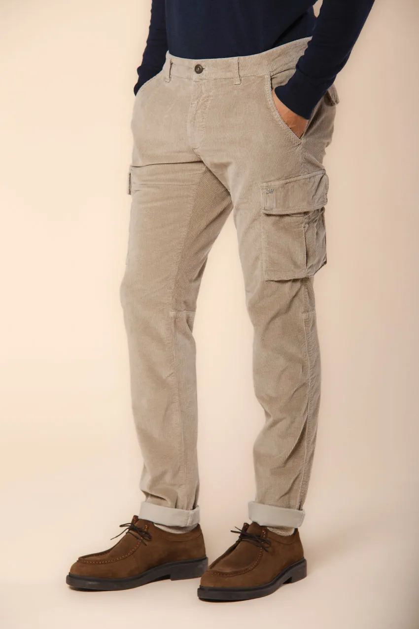 Chile men's cargo pants in velvet 500 stripe extra slim fit 