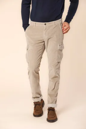 Chile men's cargo pants in velvet 500 stripe extra slim fit 