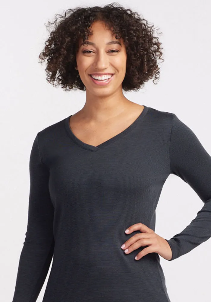 Eva Tunic • Final Sale Deals! - Carbon Stripe