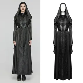 Goth Hooded Witch Coat WY-1657XCF