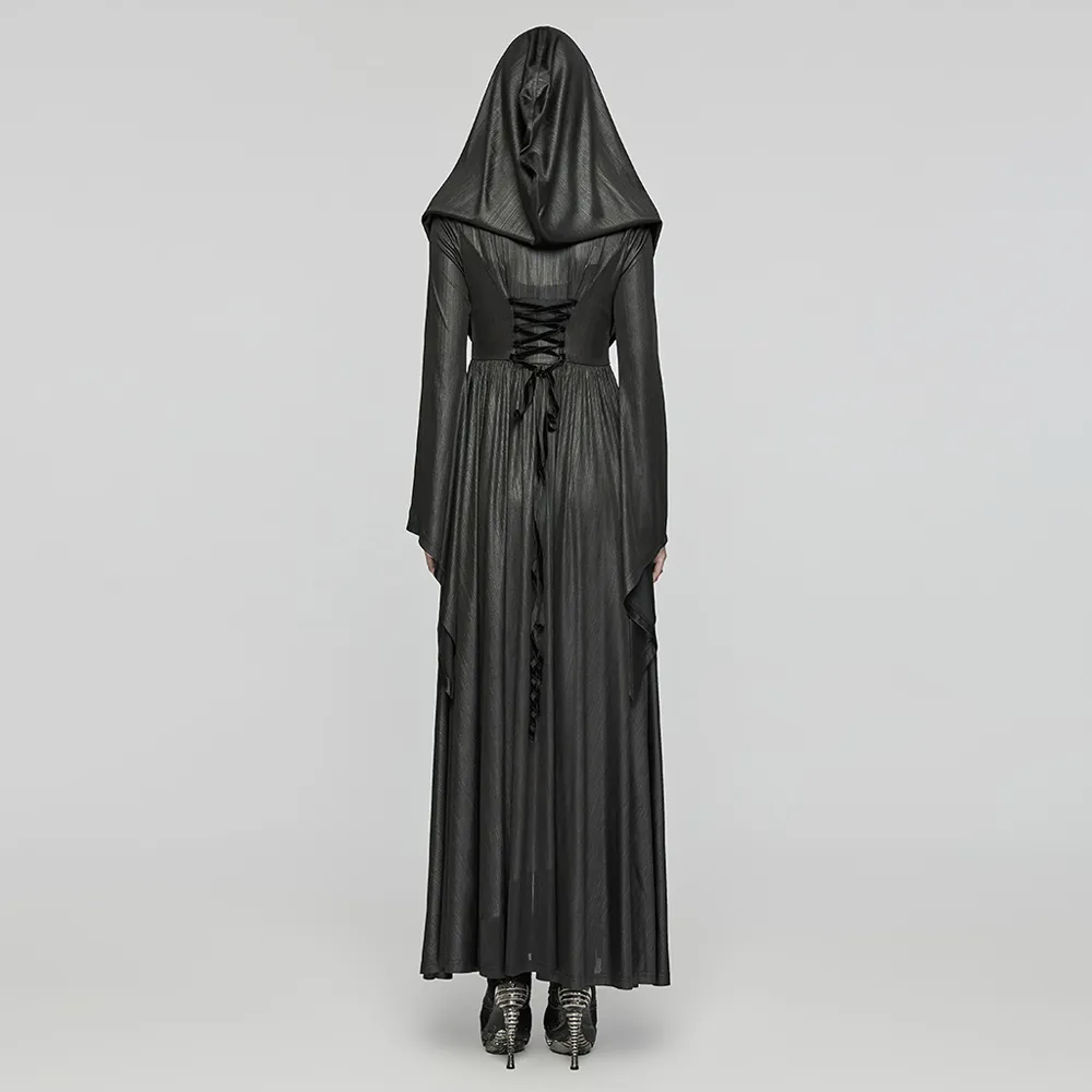 Goth Hooded Witch Coat WY-1657XCF