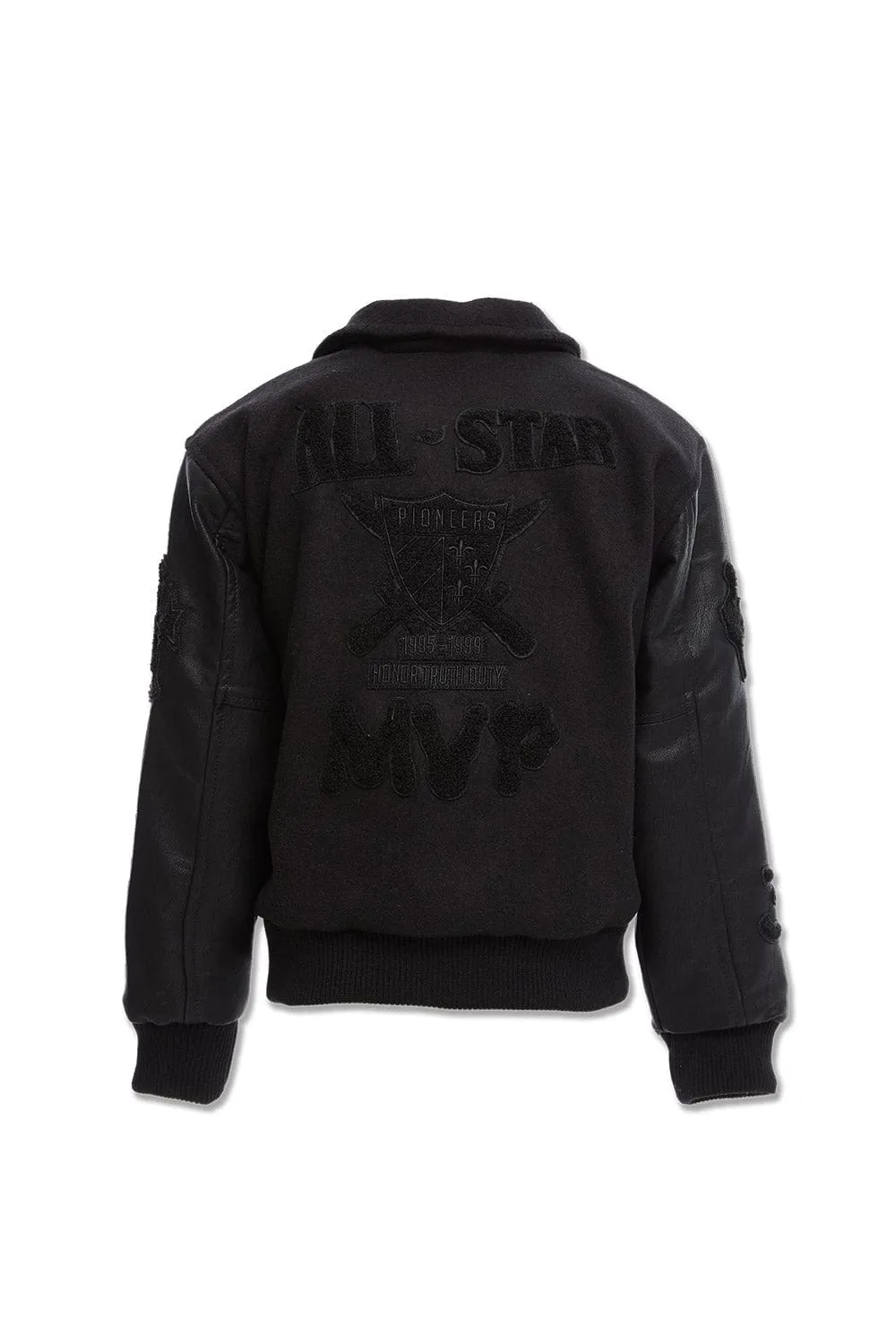 Kids Pioneers Varsity Jacket (Noir)