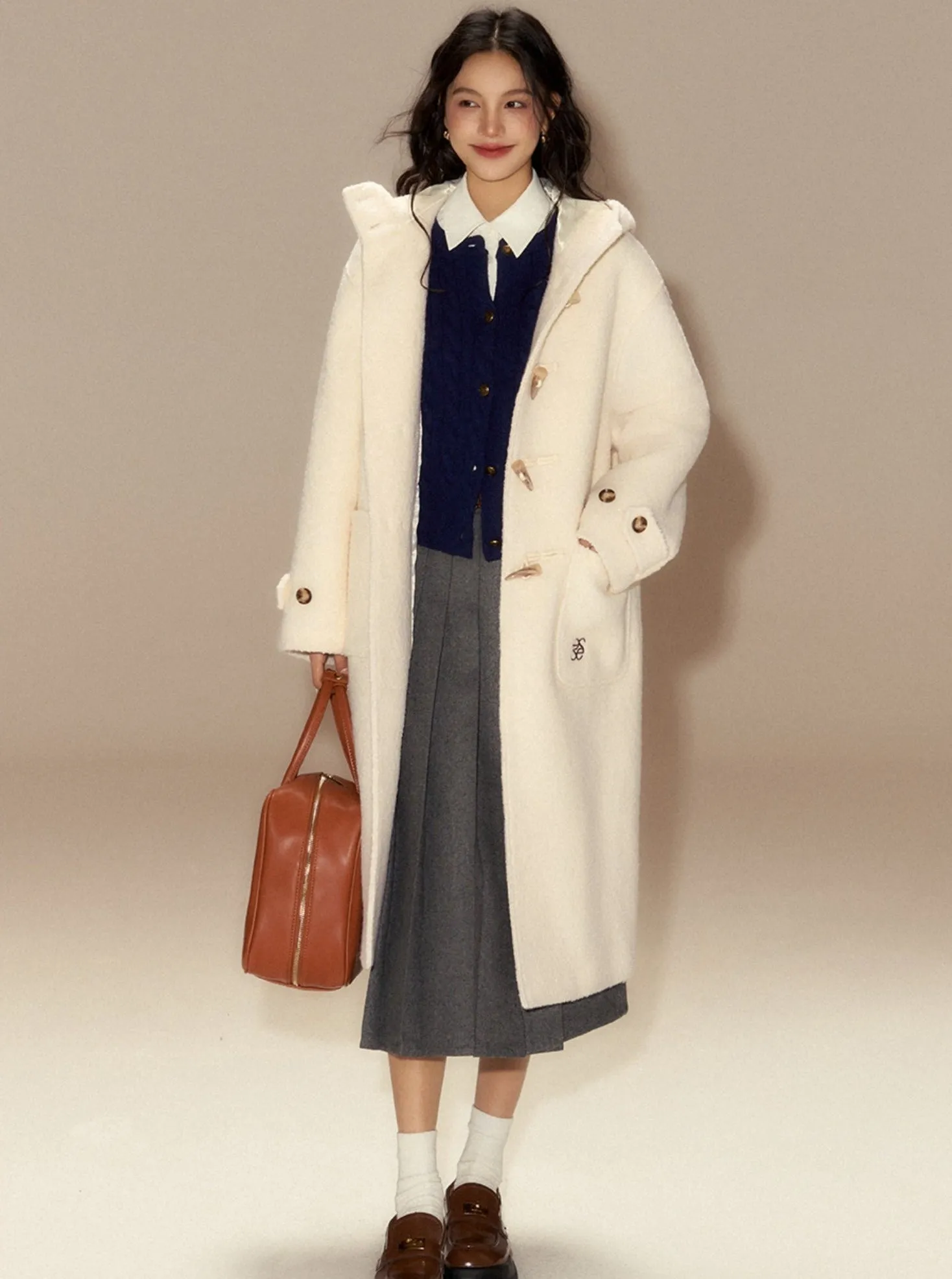 Niche design wool trench coat
