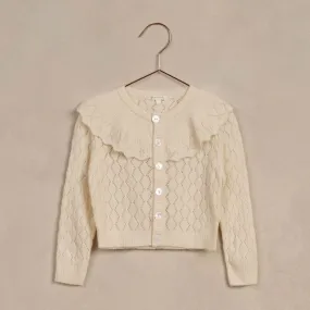 Ruffle Cardigan - Ivory - FINAL SALE